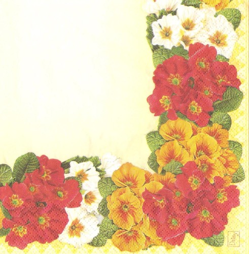 Serwetka Kwiaty 33x33   