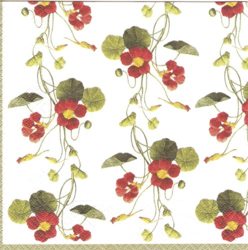 Serwetka kwiaty 33x33      