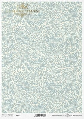 Papier-ryżowy-R1871 - tapety, tła, art deco, inspiracje Williamem Morrisem