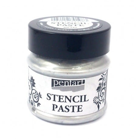 PENTART PASTA DO SZABLONÓW 50m METALICZNA SREBRNA