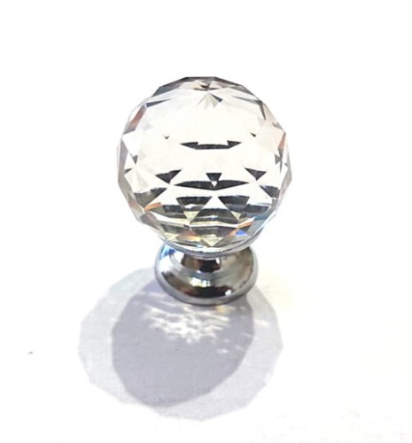 Gałka uchwyt kryształowa szkło