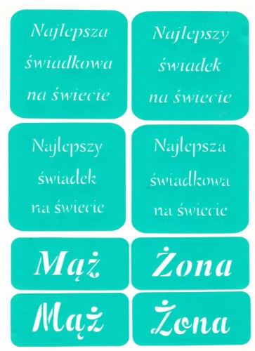 Szablon z klejem 3D A5      