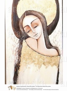 Papier ryżowy Arabeska – A4R43, format A4 – Anioł biały