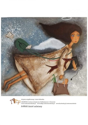 Papier ryżowy Arabeska – A4R68, format A4 – Anioł zalatany