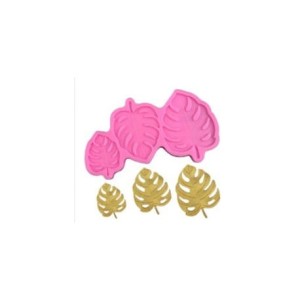 PENTART FOREMKA SILIKONOWA 3 LIŚCIE MONSTERY