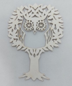 Sowa drzewo birmata  12x9cm