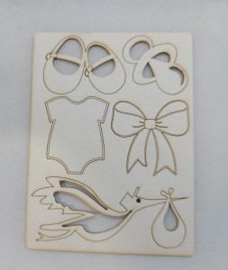 DZIECKO NARODZINY BIRMATA   13X10CM