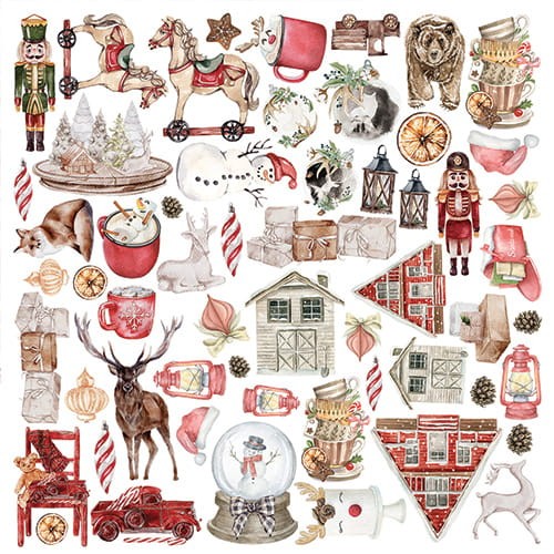 Dodatek 30,5x30,5cm  The Christmas Time ( 3 ) 
