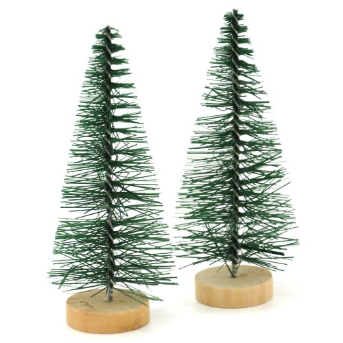 CHOINKA DO DEKORACJI ZIELONA 8cm 2szt
