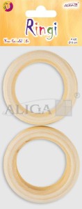 Ringi drewniane RD-2075 6cm op.4szt. 