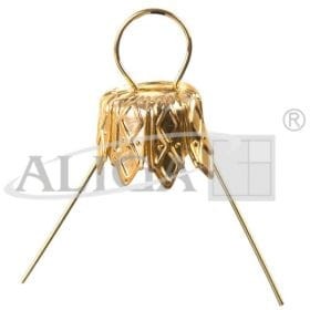 Zawieszki do bombek ZW-4393 12mm,złote  op=12szt 