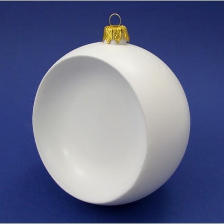 Bombka plastikowa wklęsła 12 cm z zawieszką
