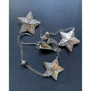 GIRLANDA SREBRNA 80 cm GWIAZDKI