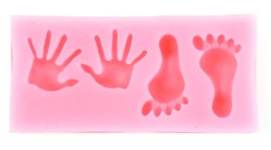 Foremka sylikonowa dłonie , stopy  6,5x3cm