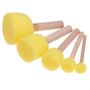 Pędzle gąbkowe - 5szt. 