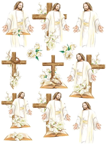 Papier Ryżowy do Decoupage Wielkanoc Jezus Studio75 
