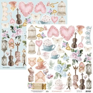 Dodatek 30,5x30,5cm "Touch of Spring" - do wycięcia    ( 13  )