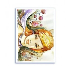 Papier ryżowy TWARZ  FORMAT A3 (32X45 CM)Paper Designs