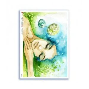 Papier ryżowy TWARZ  FORMAT A3 (32X45 CM)Paper Designs 