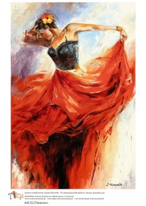 Papier ryżowy Arabeska – A4C32, format A4 – Flamenco.