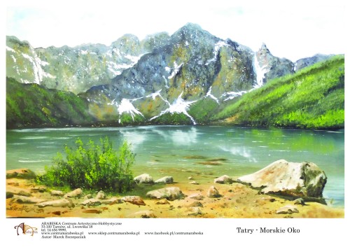 Papier ryżowy Arabeska – A4P1, format A4 – Tatry. Morskie Oko