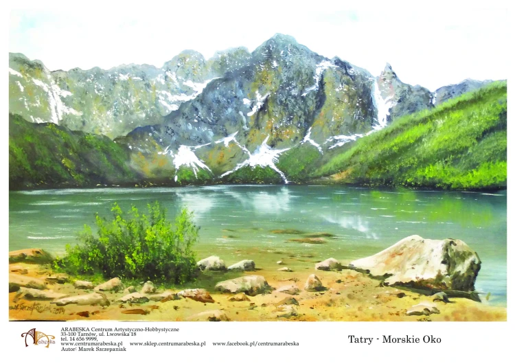 Papier ryżowy Arabeska – A4P1, format A4 – Tatry. Morskie Oko
