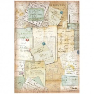 STAMPERIA PAPIER RYŻOWY A4 AROUND THE WORLD LISTY