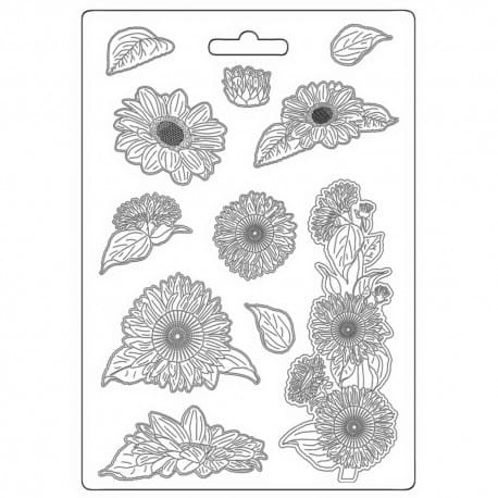STAMPERIA FOREMKA DO ODLEWÓW 21x29,7cm SUNFLOWER ART  SŁONECZNIKI