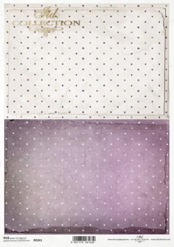 Papier ryżowy ITD R2243 kropki