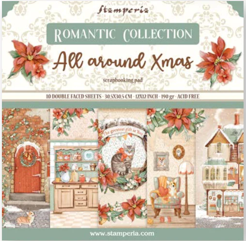 STAMPERIA-BLOK 20,3cm All Around Christmast SBBS89