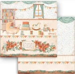 STAMPERIA-BLOK 20,3cm All Around Christmast SBBS89