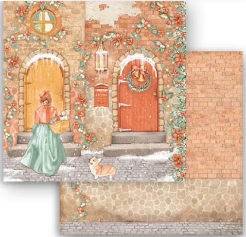 STAMPERIA-BLOK 20,3cm All Around Christmast SBBS89