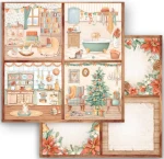 STAMPERIA-BLOK 20,3cm All Around Christmast SBBS89