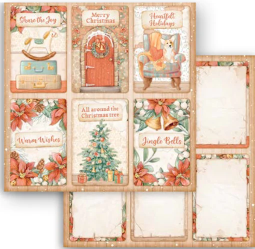 STAMPERIA-BLOK 20,3cm All Around Christmast SBBS89