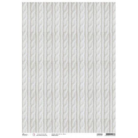 CIAO BELLA PAPIER RYŻOWY A3 WOOLLEN WEFT