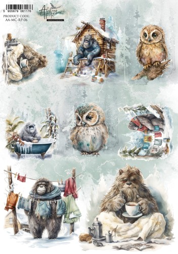 Papier ryżowy A4    039 yeti