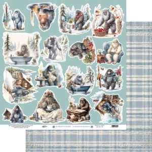 Dodatek 30,5x30,5cm  do wycinania  extras Yeti    (   20 )