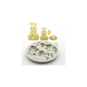 PENTART FOREMKA SILIKONOWA KRÓLICZKI