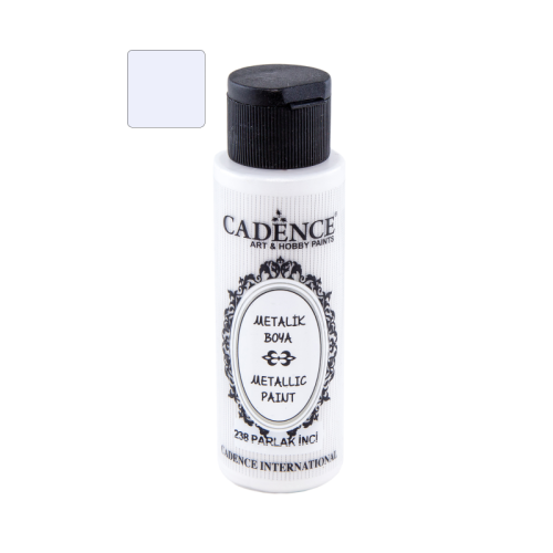 Farba akrylowa metalizowana 70ml - jasny perłowy