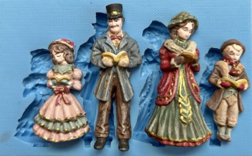 Forma silikonowa Wiktoriańska kolędująca rodzina Miniatura.jpg