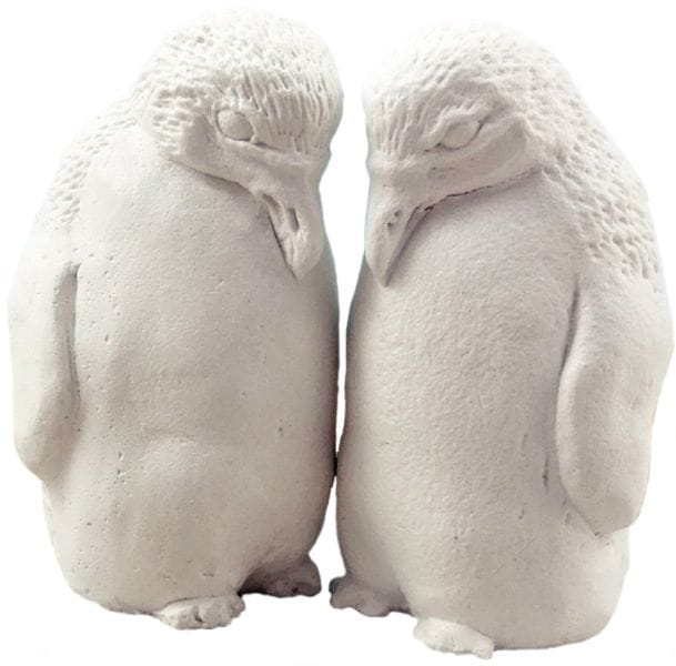 Figurka gipsowa Pingwin Odlew Miniatura.jpg