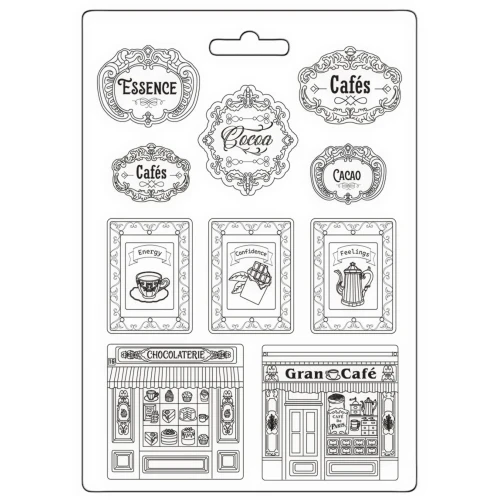 STAMPERIA FOREMKA 21x29,7 cm A4 Coffee and Chocolate - Plates k3pta4569