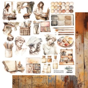 Dodatek 30,5x30,5cm Melody of The Heart- PAINTING  12x12''  ( 30 )