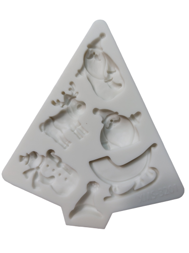 PENTART FOREMKA SILIKONOWA  MIKOŁAJOWY MIX II  12,5X11CM 