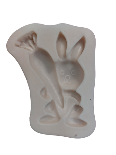 FOREMKA SILIKONOWA Zajączek z marchewką 7x2cm