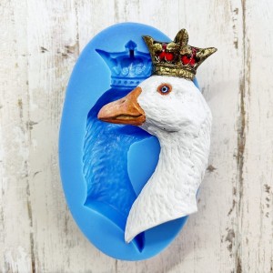 Foremka silikonowa Mila Project FMP068 - Gęś w koronie, głowa