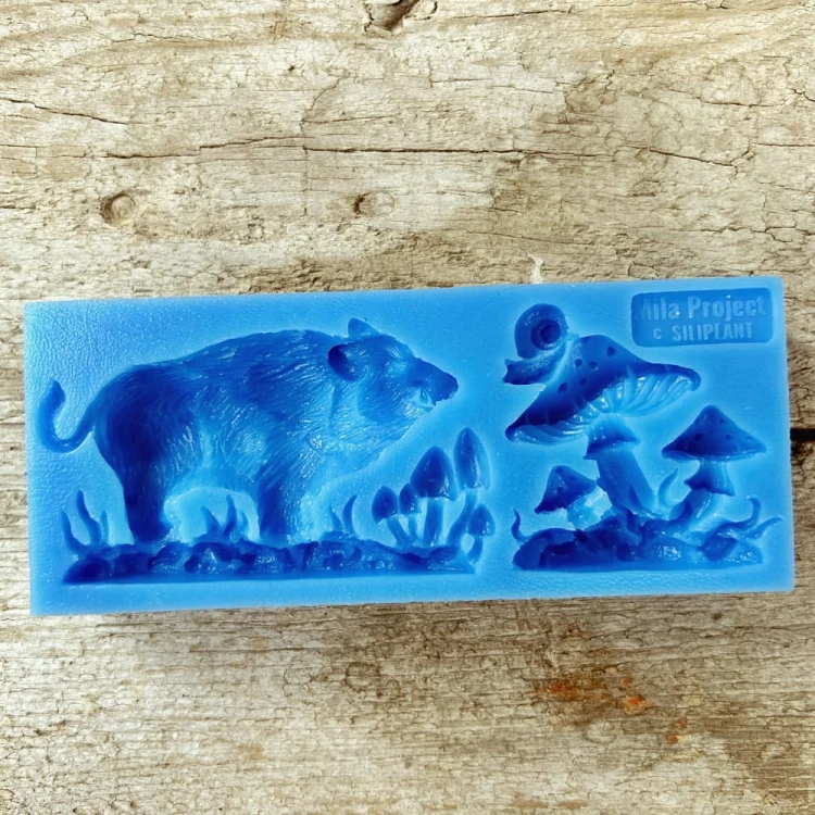 Foremka silikonowa Mila Project FMP086 „Boar with Shrooms”