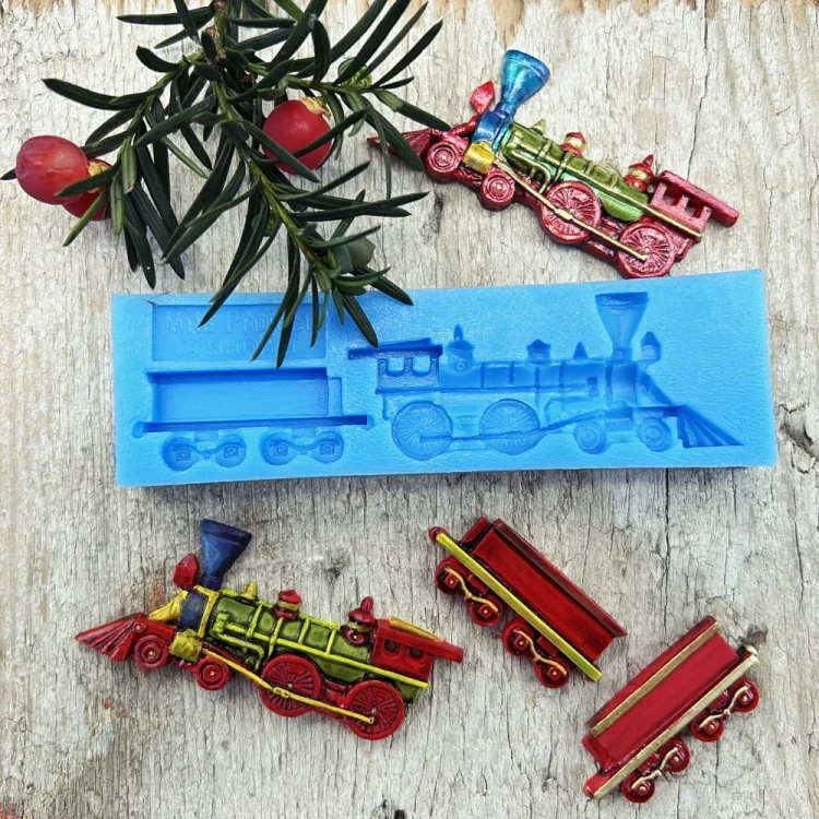 Foremka silikonowa Mila Project FMP089 - pociąg