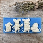 Foremka silikonowa Mila Project FMP090 - "Christmas Mice"