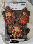 Forma silikonowa 20x13 cm - Prima Pinecone Dolls do decoupage.